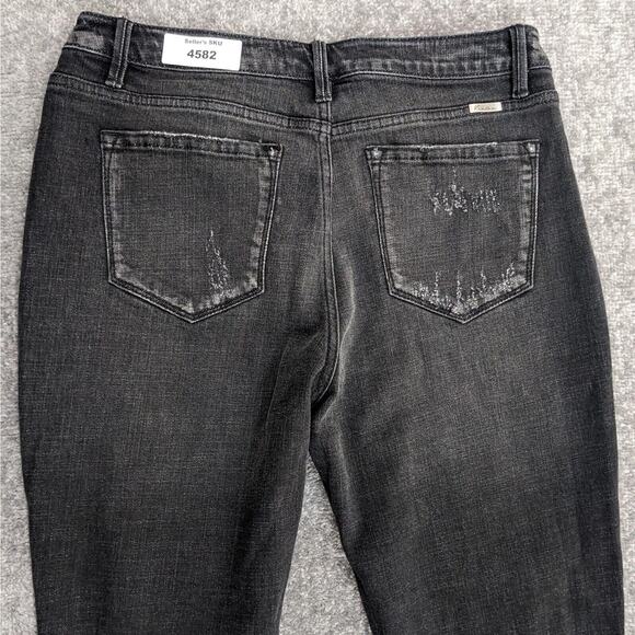 KanCan Skinny Leg Jeans Women‎ Size 13/30 Distressed Black Style# KC7133BK - Picture 3 of 14